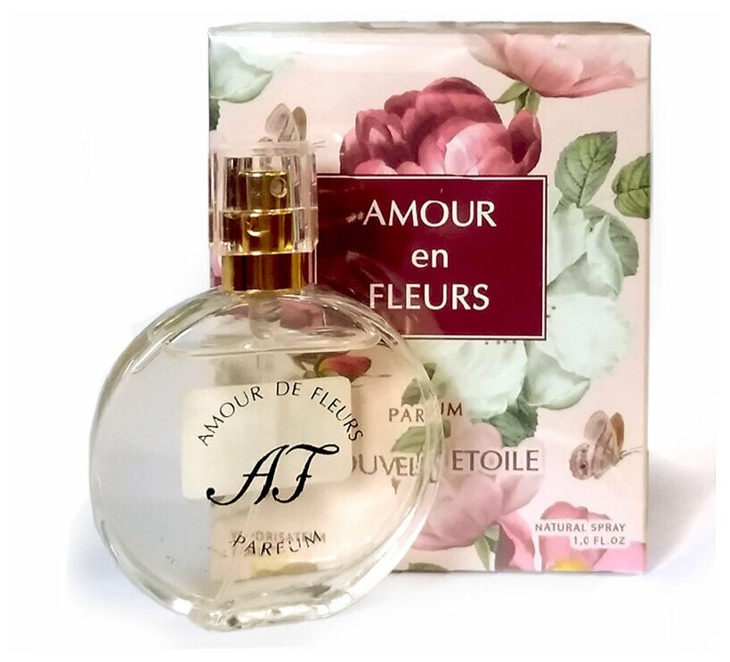 Новая заря духи женские Любовь в цветах Amour de Fleurs 30 мл