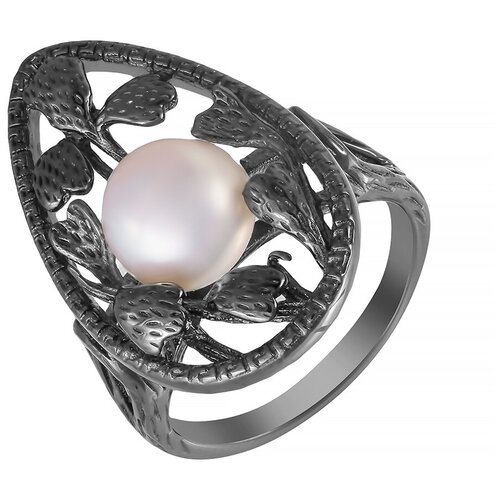 фото Element47 кольцо из серебра 925 пробы с культивированным жемчугом sr1815_ko_wp_blk, размер 18