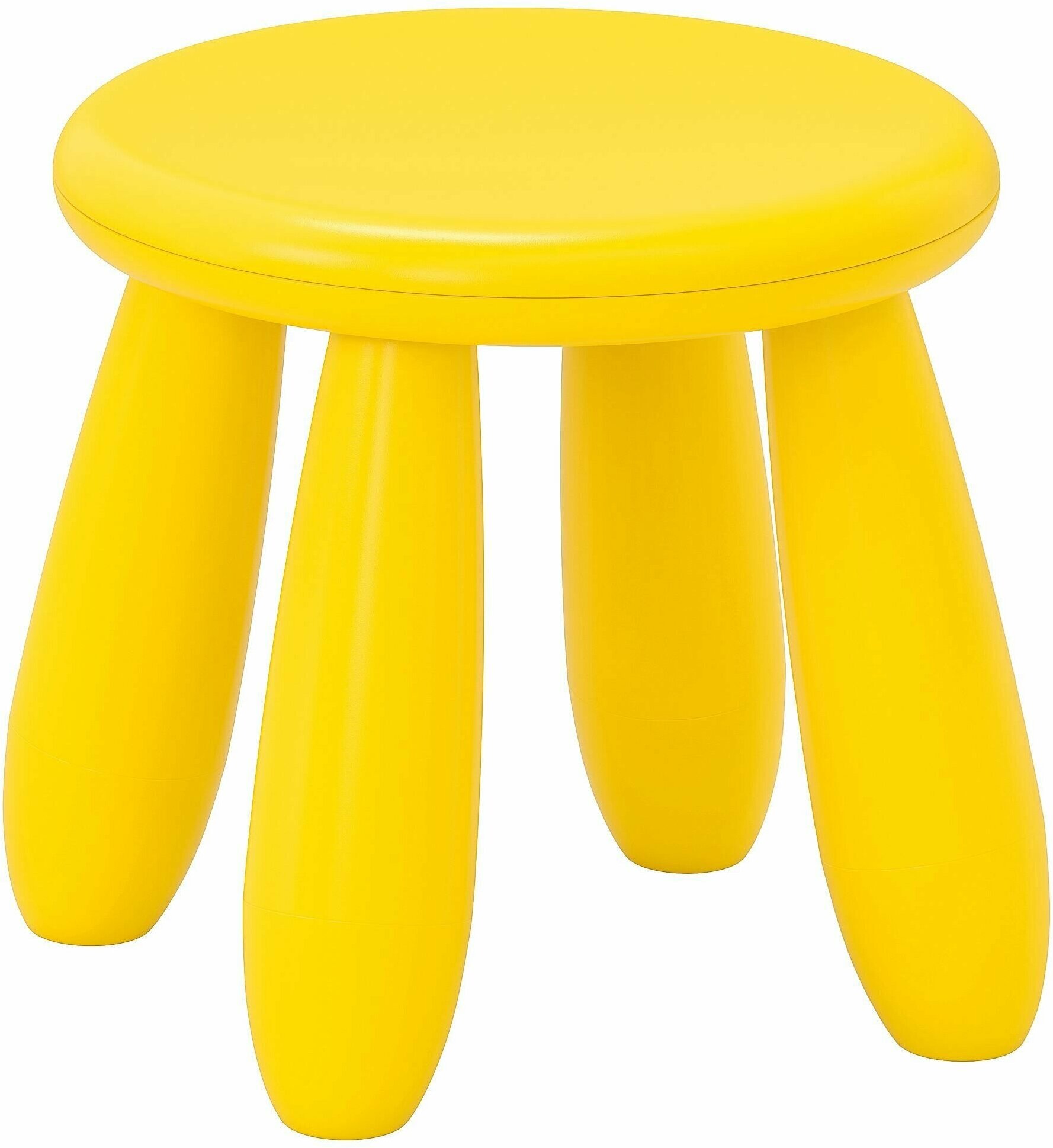 IKEA MAMMUT табурет детский желтый - фотография № 4