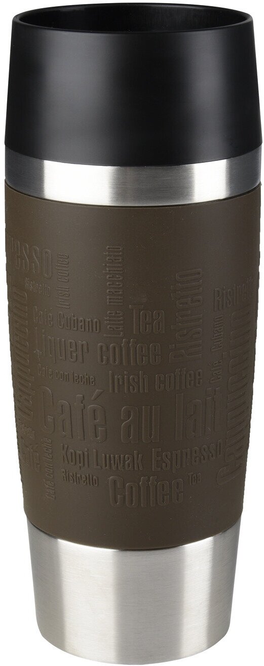 Термокружка Emsa Travel Mug 513360, 0.36 л, нержавеющая сталь, коричневый