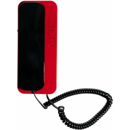 Цифрал Unifon Smart U трубка домофона Черно-Красная (для координатных домофонов CYFRAL,ETLIS,метаком,VIZIT) красная с черной трубкой