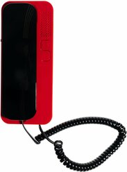 Цифрал Unifon Smart U трубка домофона Черно-Красная (для координатных домофонов CYFRAL,ETLIS,метаком,VIZIT) красная с черной трубкой