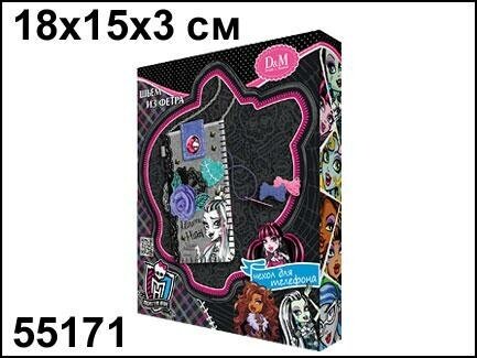 Набор для шитья D&M "Monster High", Фрэнки, чехол для мобильного телефона, фетр (55171)