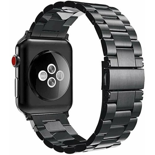 Ремешок металлический блочный для Apple Watch 38/40/41 mm series 3 / 4 / 5 / 6 /7/8/9/ SE , Черный