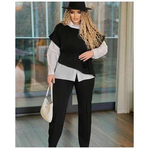 Костюм, размер 48, черный