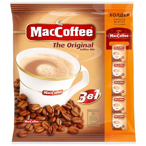 Кофейный напиток MacCoffee Мак 3в1 Оригинал, 100 шт по 20 г