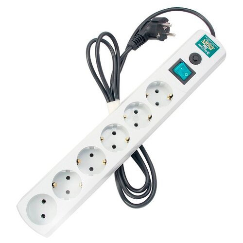 Сетевой фильтр Most RG, 6 розеток, 3 м, белый