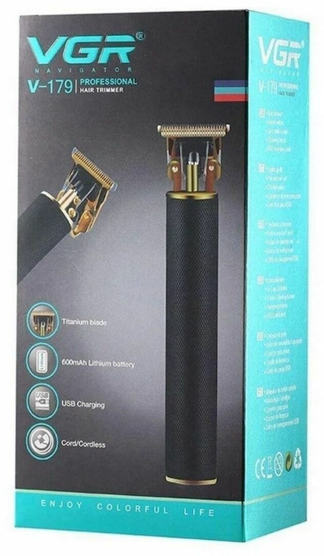 Триммер для бороды и усов VGR Professional V-179, черный - фотография № 17