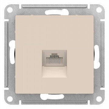 Розетка компьютерная 1xRJ45 Cat.5 ATLASDESIGN, бежевый | код. ATN000283 | Schneider Electric (2шт. в упак.)