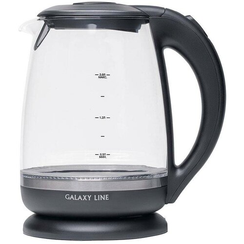 Чайник электрический Galaxy Line GL 0559 черный стекло ГЛ0559Л 312000₽