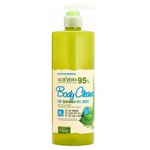 Гель для душа увлажняющий с соком алоэ White Organia Good Natural Aloe Vera Body Cleanser 500ml