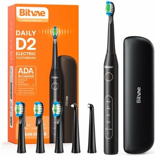 Зубная щётка электрическая Bitvae D2 Daily + Case Toothbrush, черная