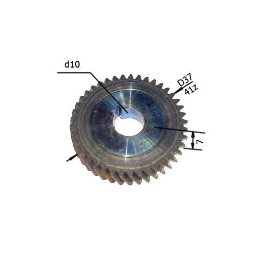 Шестерня ответная для дрели Смоленск МЭС–5 d 37х10 (806) №227