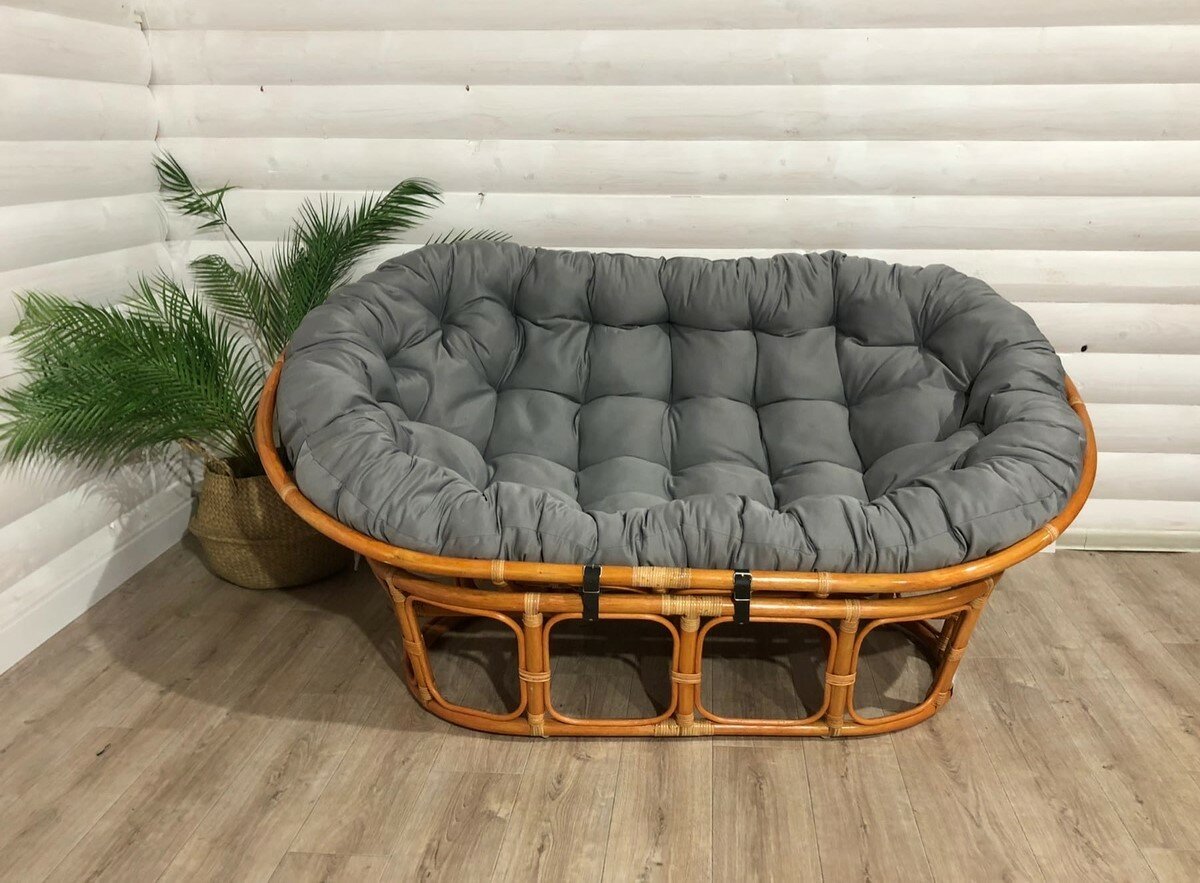 Подушка для дивана из натурального ротанга 