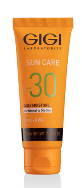 Крем для лица Gigi Sun Care Daily Moisture SPF 30 солнцезащитный, для жирной кожи, 75 мл