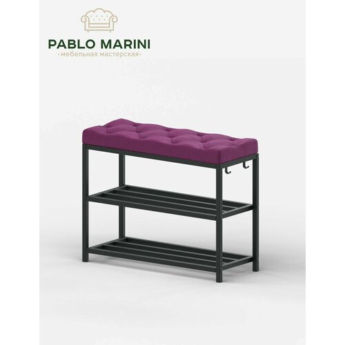 Обувница Pablo Marini Gelart велюр этажерка для обуви разборная с сиденьем 5200₽