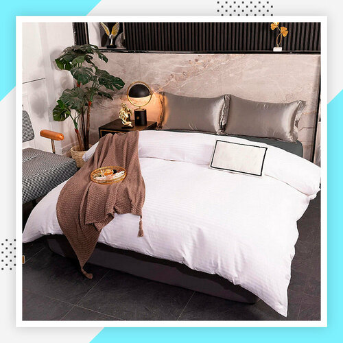 Постельное белье 2-спальное из сатина страйп 