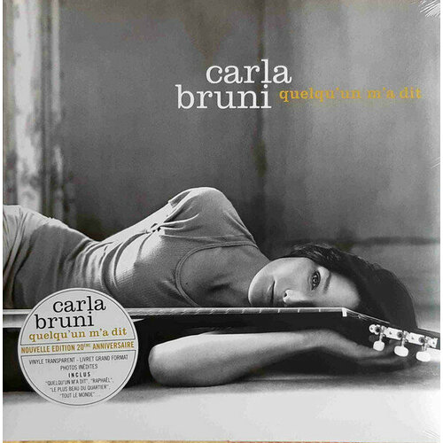 Виниловая пластинка Carla Bruni / Quelqu'un M'a Dit (20th Ann. Edition Transparent Vinyl) (1LP)