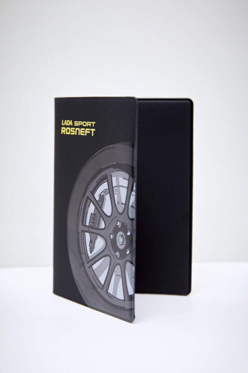 Обложка для паспорта LADA, черный