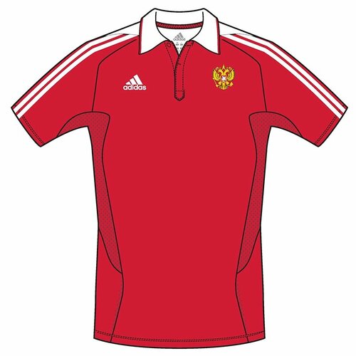 Футболка adidas, размер L, красный