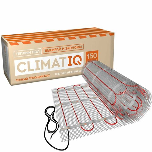 Теплый пол IQWATT тонкий самоклеящийся греющий мат CLIMATIQ MAT 0,5кв м