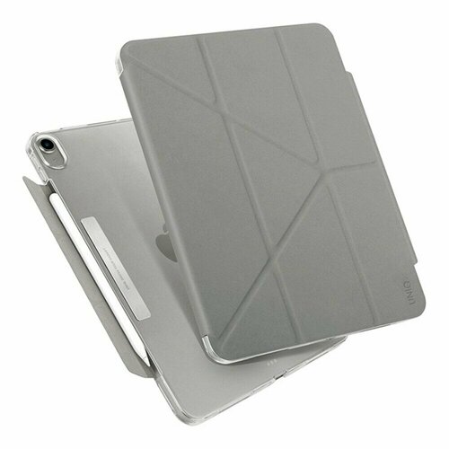 Чехол Uniq для iPad Air 10.9 (2020-2022) CAMDEN с держателем для стилуса Grey чехол uniq camden case для ipad pro 11 2020 2021 розовый pink