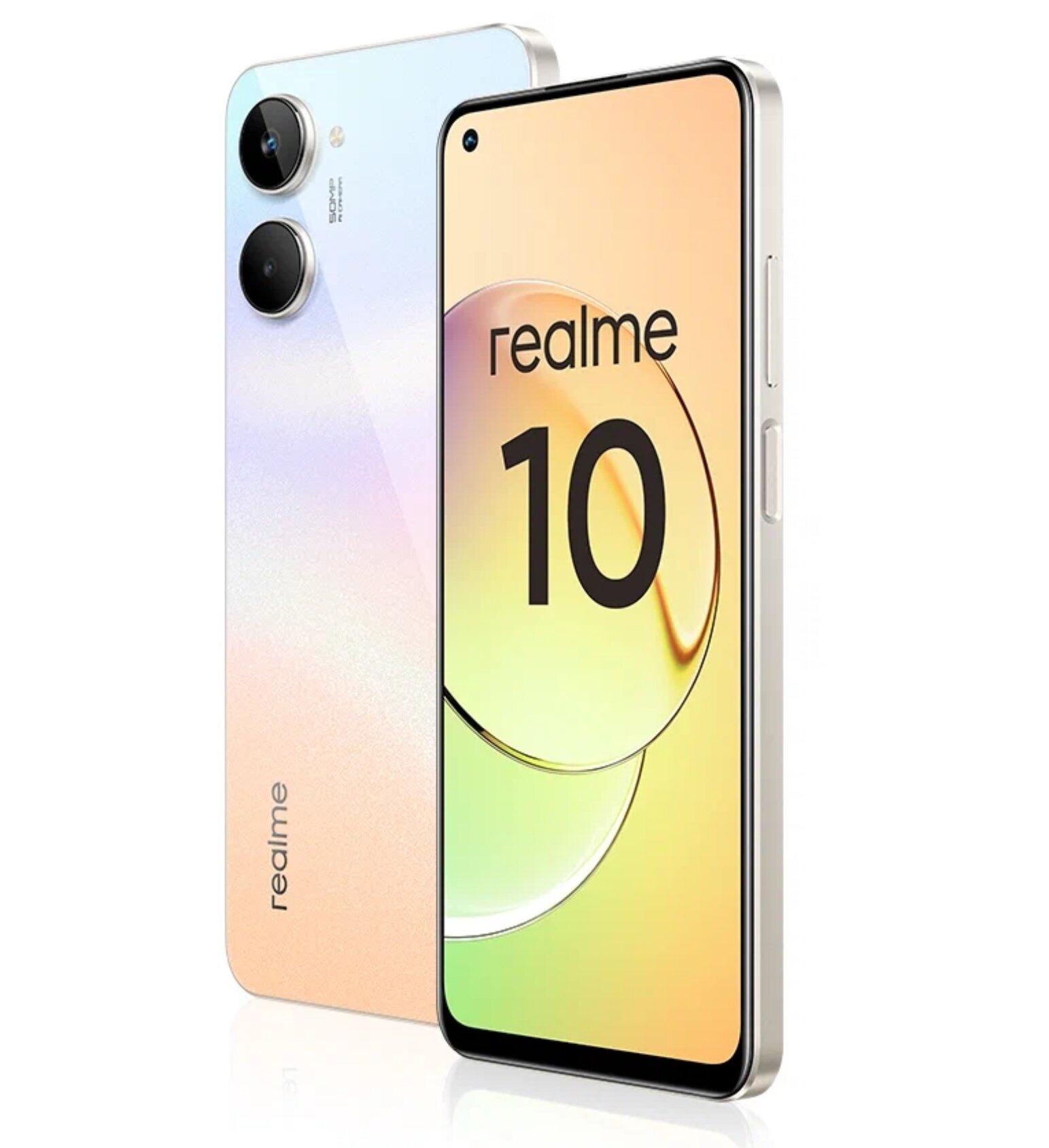 Смартфон realme 10 4/128 ГБ RU, Dual nano SIM, белый