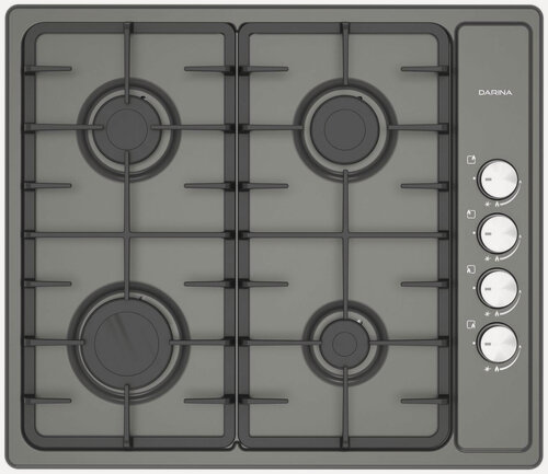 Изображение товара Газовая варочная панель Darina 1T1 BGM341 11 At 59 см, 4 конфорки электроподжиг, антрацит