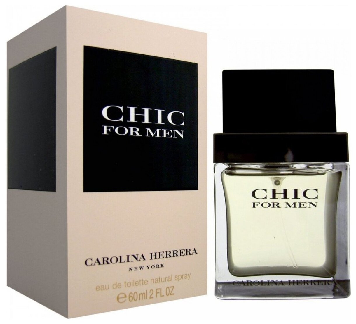 EDT Туалетная вода C.H. Carolina Herrera « Chic » : мужские духи, 60 мл — фото 1