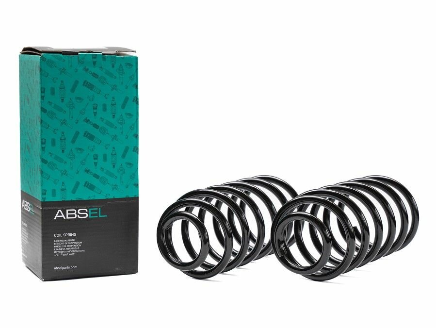 ABSEL Пружина подвески передней WG345334 для SKODA OCTAVIA I 1996-2010; VW GOLF III 1991-1999, VENTO 1991-1998, POLO III 1994-1999, GOLF IV 1998-2006