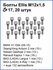 Комплект болтов Ellis B17BCN30 (B105), конус, M12x1.5, 20 штук