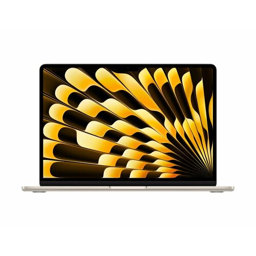 136 Ноутбук Apple MacBook Air 13 2024 Apple M3 8C CPU RAM 24 ГБ SSD 1 ТБ Apple graphics 10-core Starlight русская раскладка 219000₽