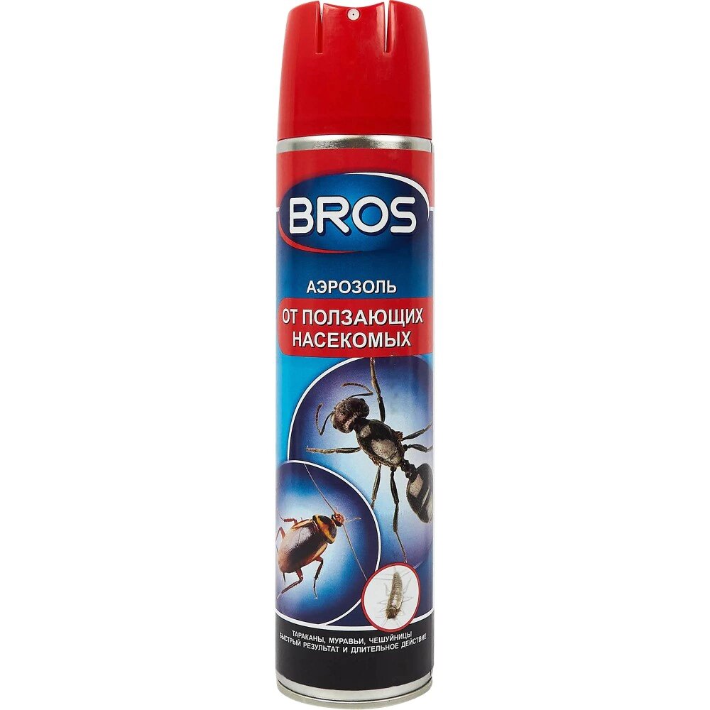 Аэрозоль BROS от ползающих насекомых с мгновенным эффектом 400 мл
