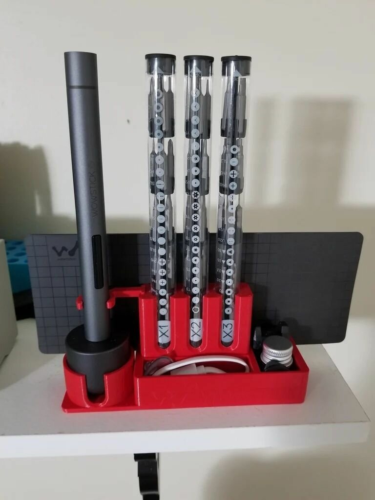 Держатель для отвертки Wowstick 1F+ 64pcs set-красный
