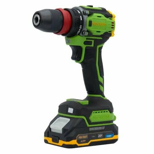 Шуруповерт аккумуляторный Procraft PA18Pro DFR 1 АКБ И ЗУ Бесщёточный 5154₽
