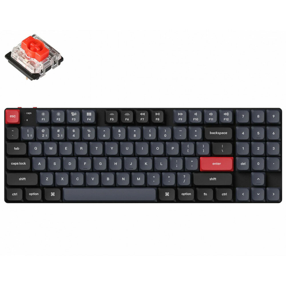 Клавиатура Keychron K13 Pro RGB Backlight Low Profile Gateron Mechanical (Hot-Swappable) Red Switch