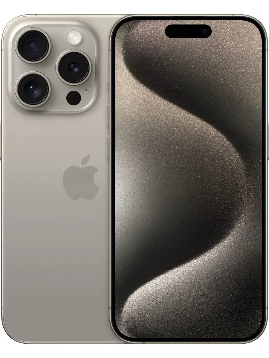 Смартфон Apple iPhone 15 Pro, 6.1", 128ГБ, 8ГБ RAM, Dual SIM, серый