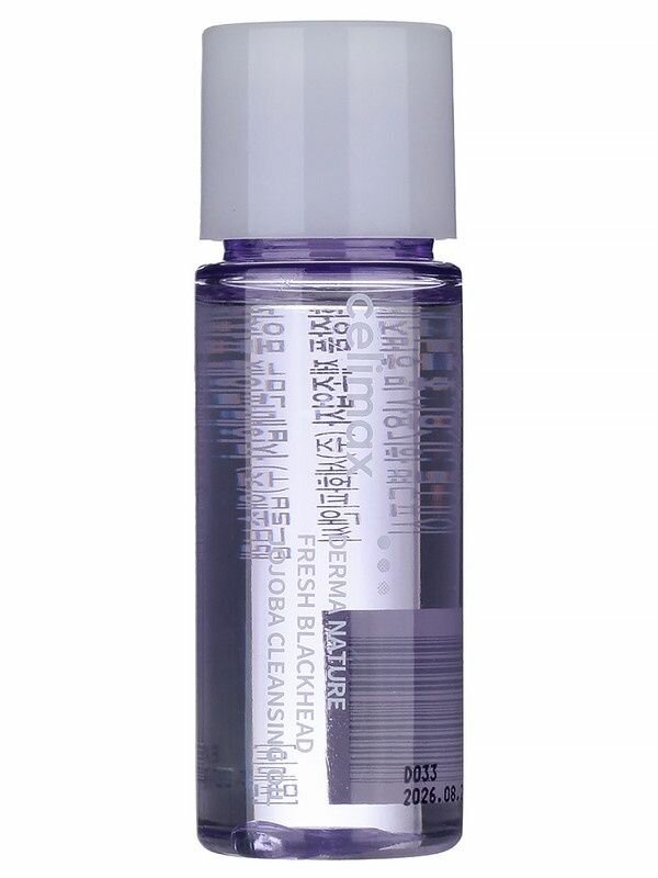 Масло для лица Celimax Derma Nature Fresh гидрофильное от черных точек жожоба Miniature