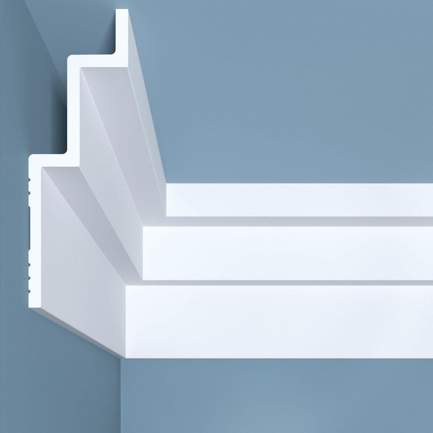 Карниз Bello Deco K24 дюрополимерный белый 200 см x 6 см x 18 см