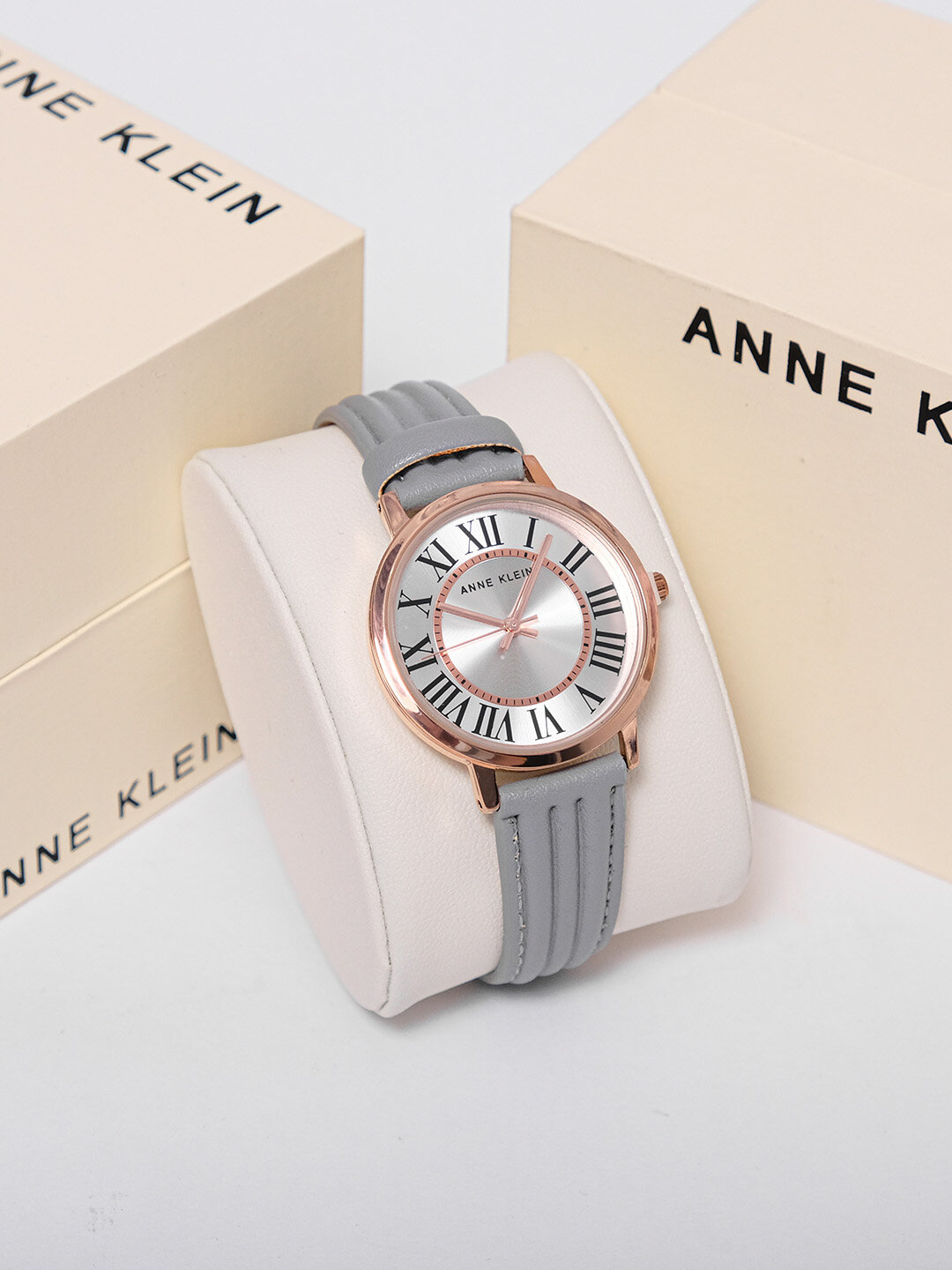 Наручные часы ANNE KLEIN, серый/розовое золото