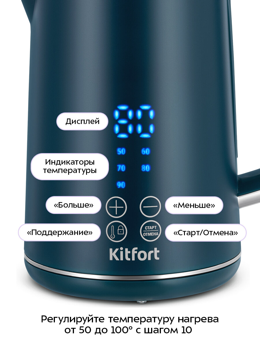 Чайник Kitfort КТ-6784 — фото 1