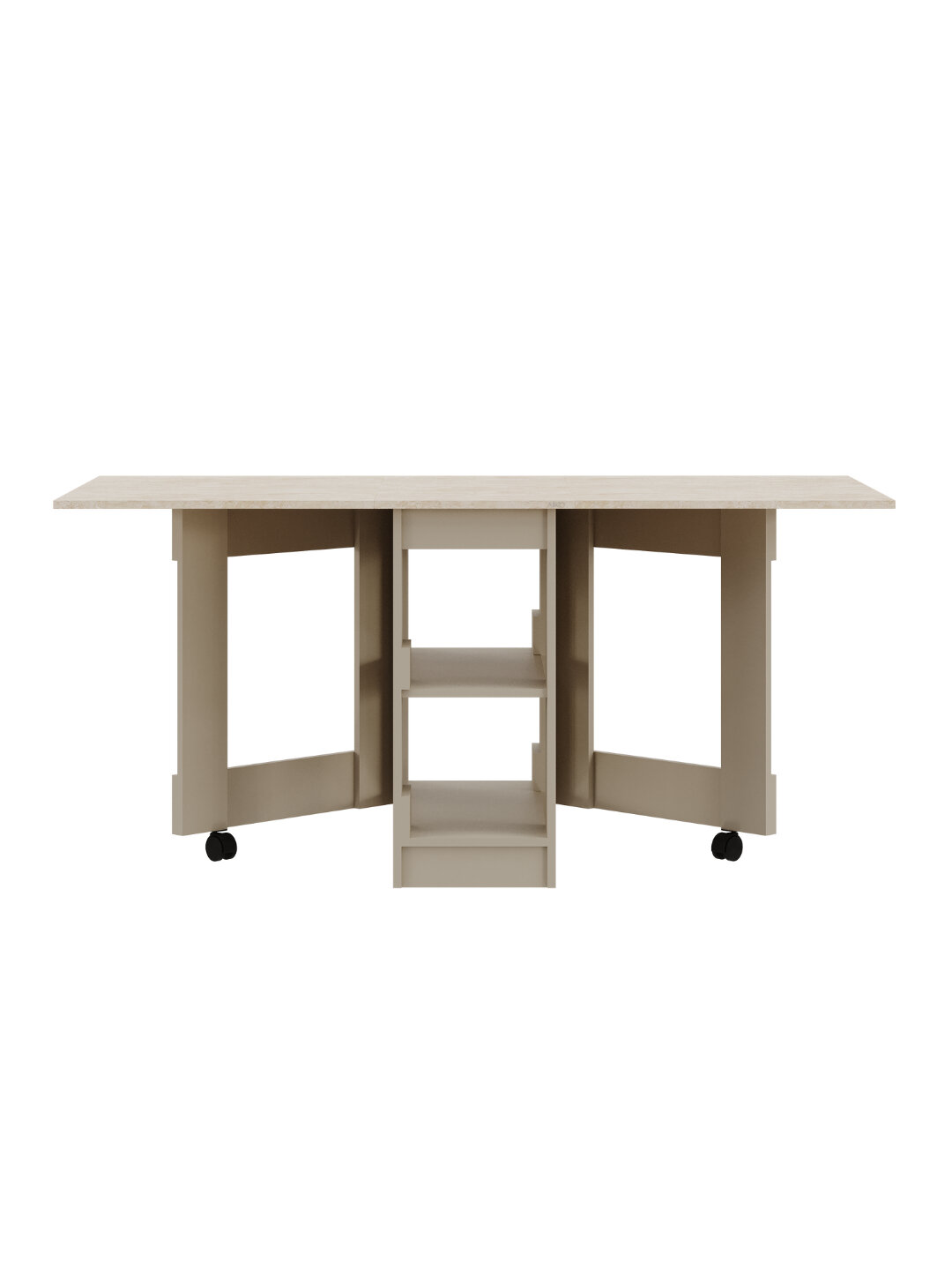 Стол кухонный AIKO "Vibe Lite", складной, ЛДСП, прямоугольная форма — фото 1