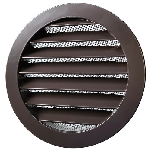 Решетка алюминиевая D160 мм RAL8019 серо-коричневый матовый