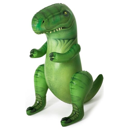 Детская большая надувная игрушка Bestway Динозавр, брызгалка с распылителем воды и кольцами, игры с водой, 122x99x76 см