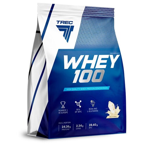 высокобелковый продукт для спортсменов whey fitprotein 2270 г ваниль Trec Nutrition Протеин Trec Nutrition Whey 100, 2270 г, вкус: ваниль