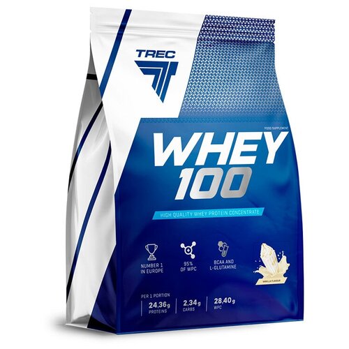Trec Nutrition Протеин Trec Nutrition Whey 100, 2270 г, вкус: ваниль