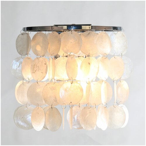 фото Бра с перламутром eurosvet 60084/2 хром/перламутр