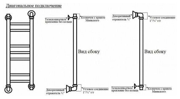 Полотенцесушитель водяной Margroid В9 800x500 - фотография № 2