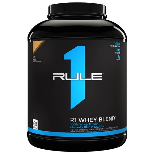 rule one proteins r1 whey blend 2280 гр кофе мокко Протеин Rule 1 Whey Blend, 2280 гр., кофе мокко