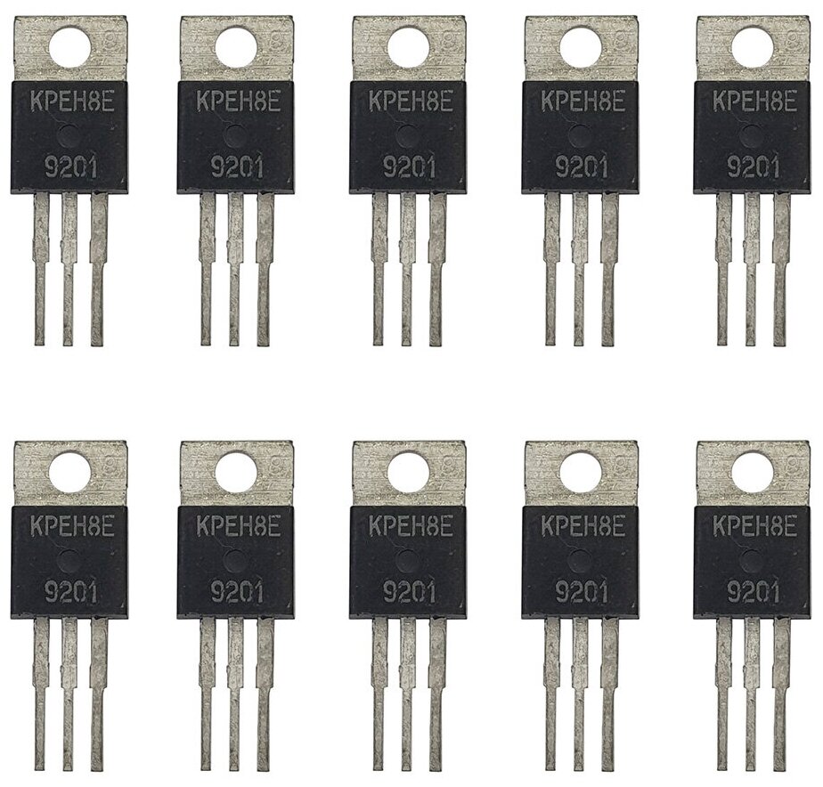 Микросхема КР142ЕН8Е 10 штук / Аналоги: 142ЕН8Е К142ЕН8Е КРЕН8Е КР142ЕН8В КРЕН8В uA7815 / Uст 15В